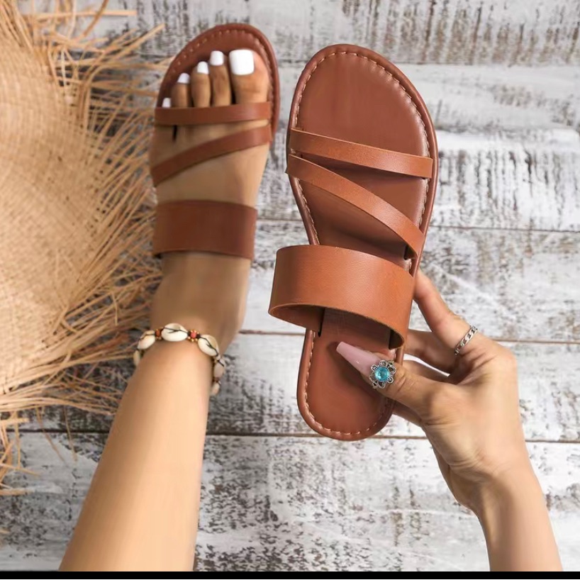 Women's Flat Solid Slippers